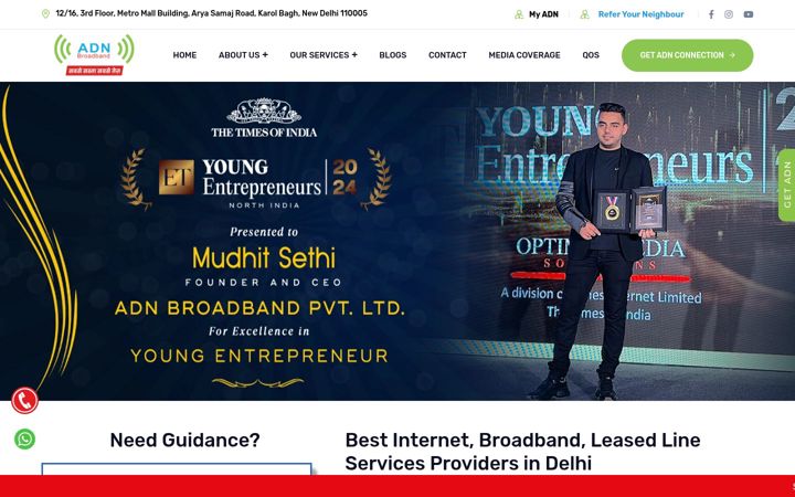 Screenshot of adnbroadband.com