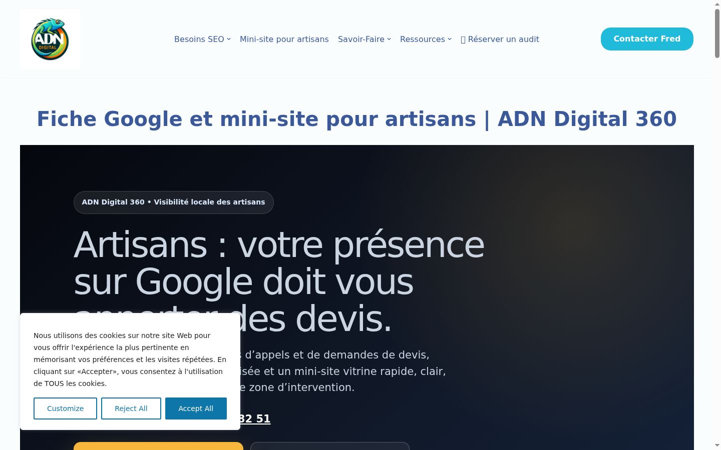 Screenshot tal-banner tal-kunsens muri qabel kwalunkwe interazzjoni