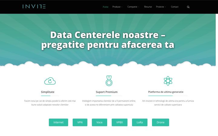 Skärmbild av adnettelecom.ro