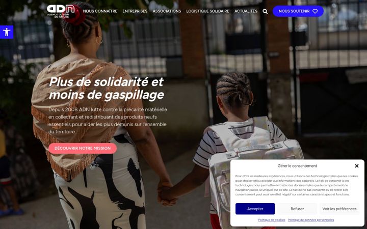 Screenshot of adnfrance.org