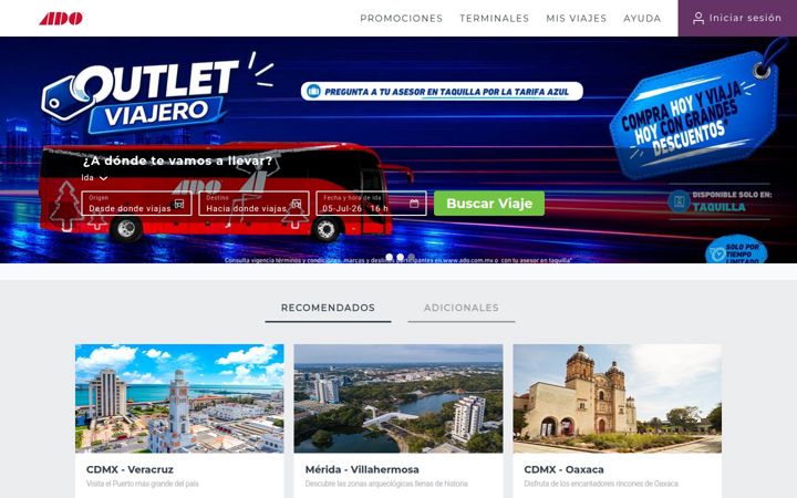 Screenshot of ado.com.mx