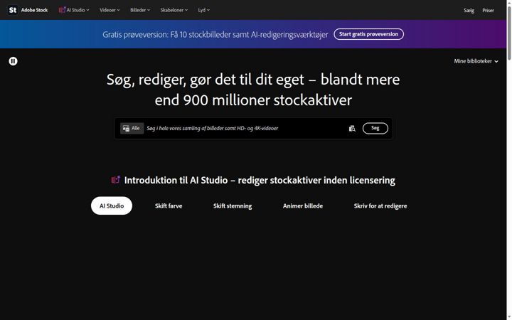 Screenshot of adobestock.com