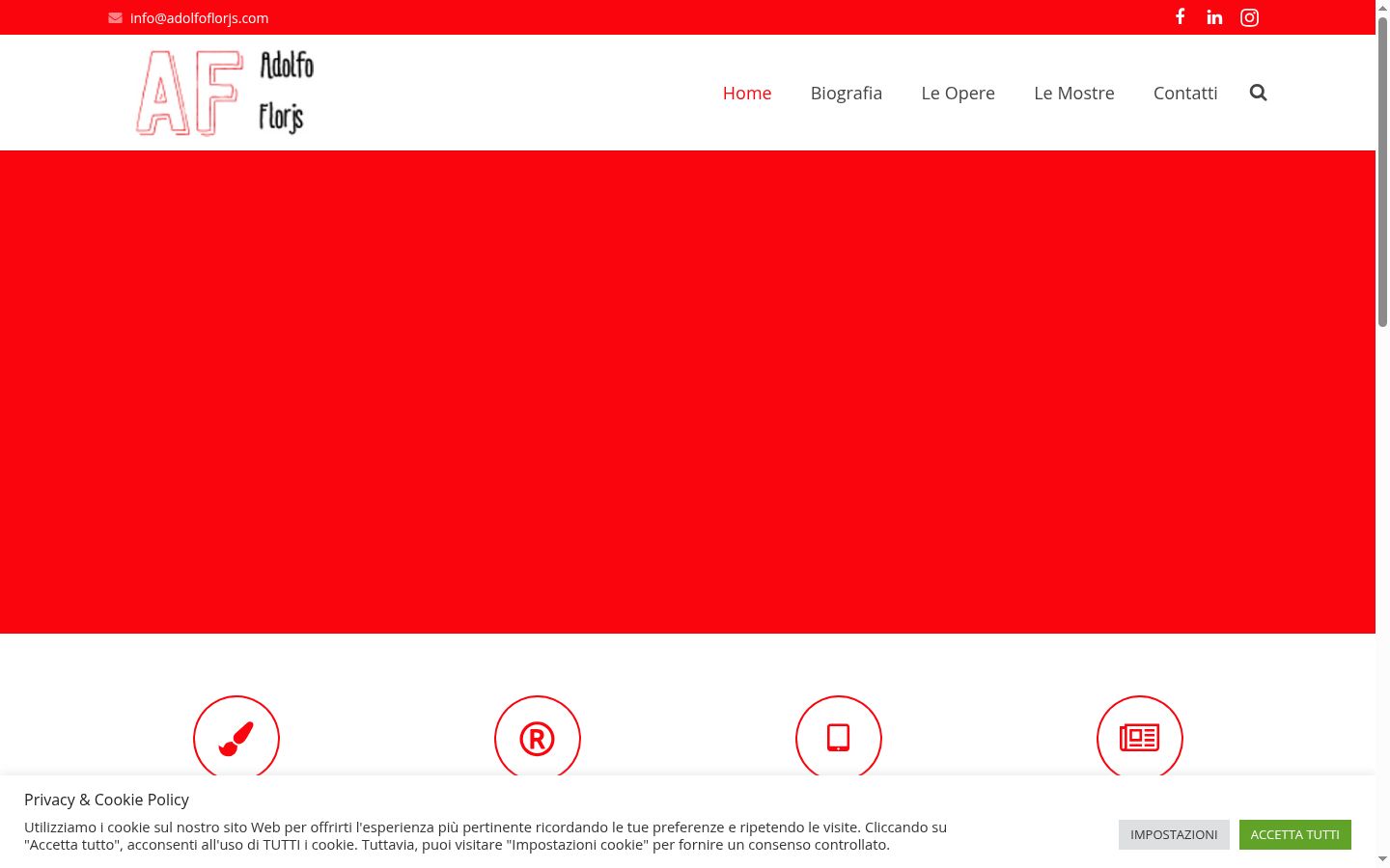 Captura de pantalla del banner de consentimiento mostrado antes de cualquier interacción