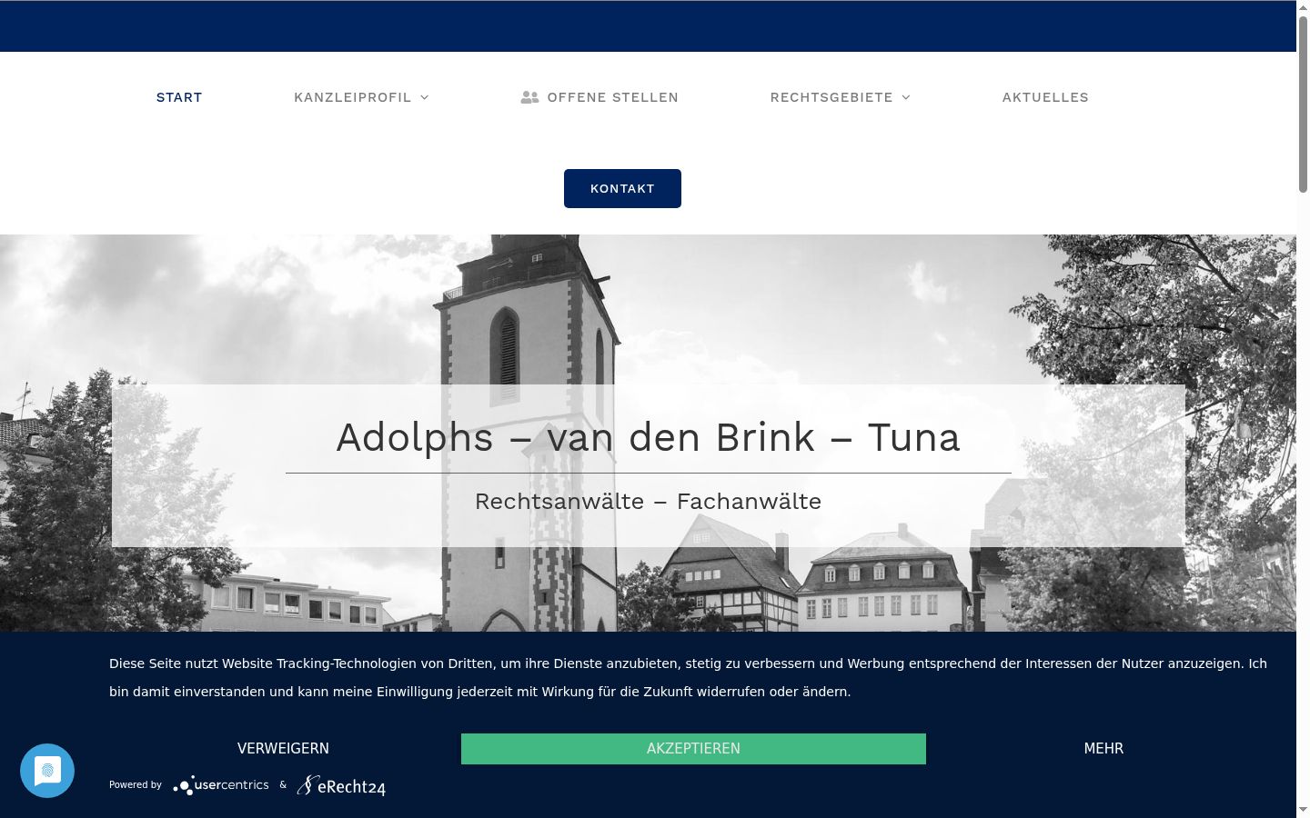 Screenshot tal-banner tal-kunsens muri qabel kwalunkwe interazzjoni