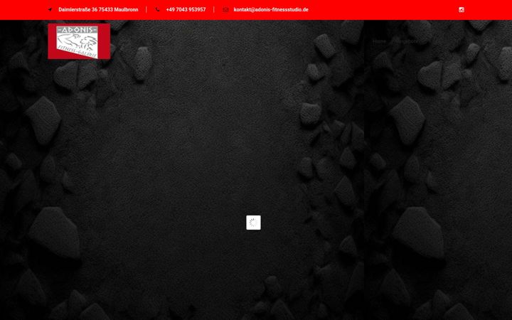 Screenshot ta' adonis-fitnessstudio.de