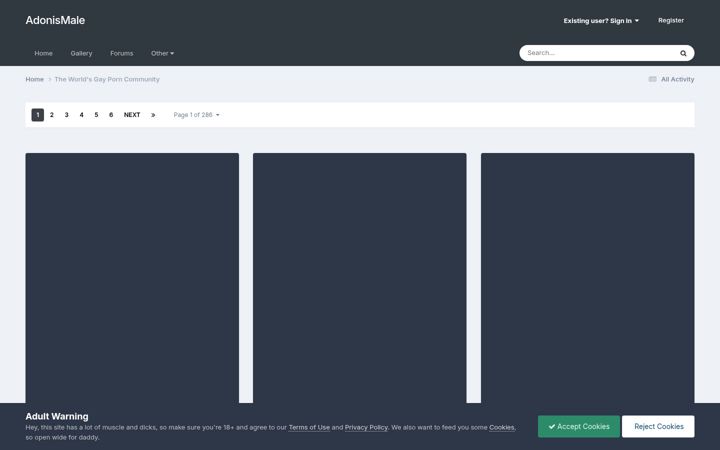 Screenshot of adonismale.com