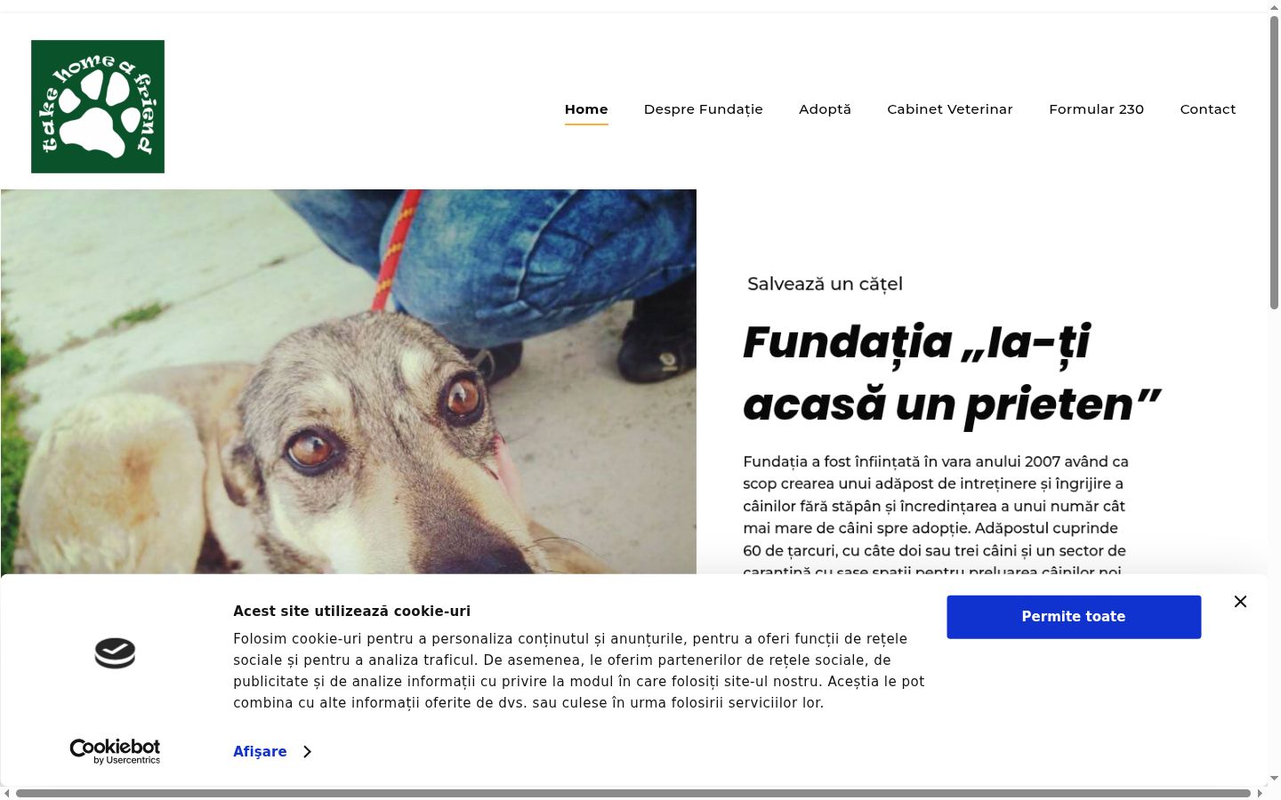 Snímka obrazovky banera súhlasu zobrazeného pred akoukoľvek interakciou