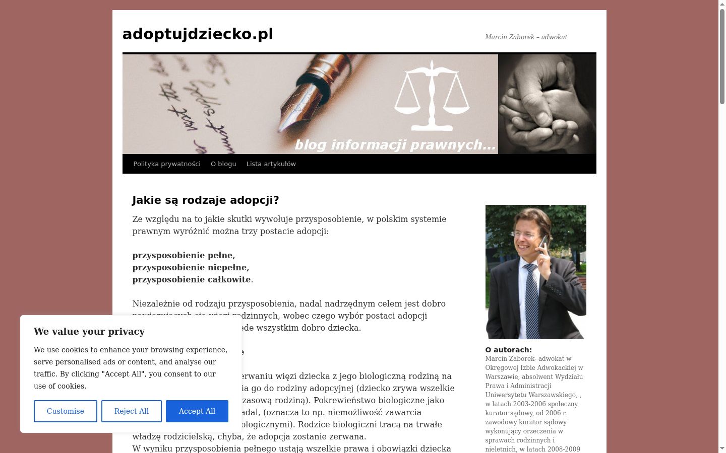 Snimka zaslona bannera za privolu prikazanog prije bilo kakve interakcije