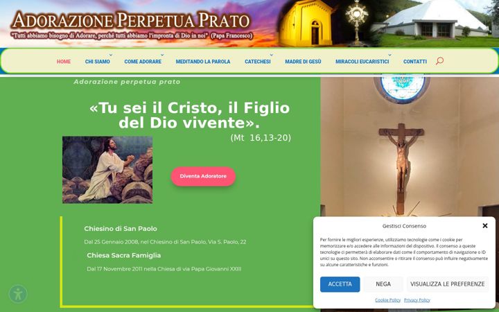 Screenshot of adorazioneperpetuaprato.it