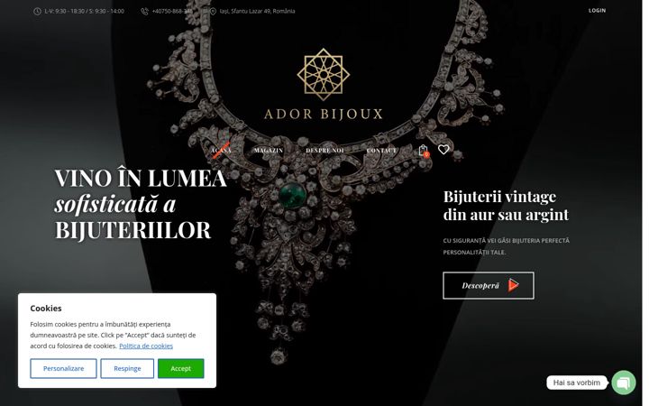 Screenshot of adorbijoux.ro