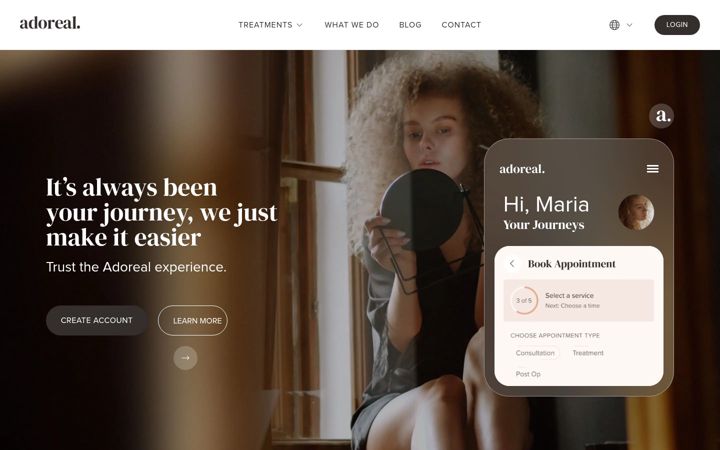 Screenshot of adoreal.com