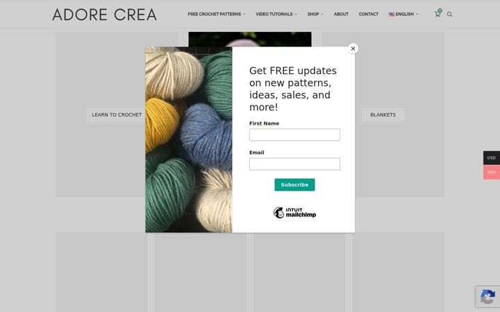 Screenshot of adorecrea.com