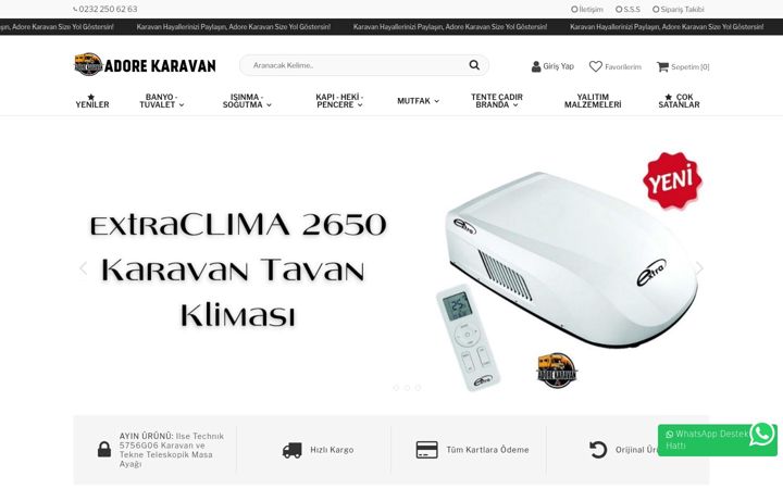 Captura de ecrã de adorekaravan.com