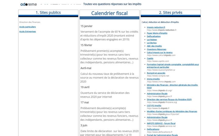 Screenshot of adoreme.fr