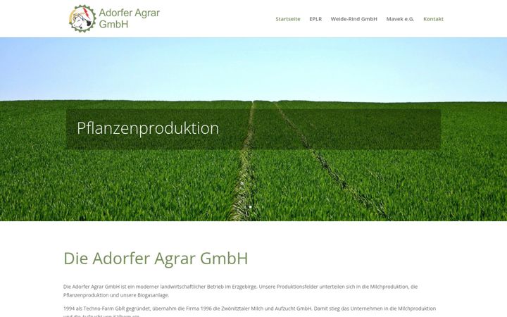 Screenshot of adorfer-agrar-gmbh.de