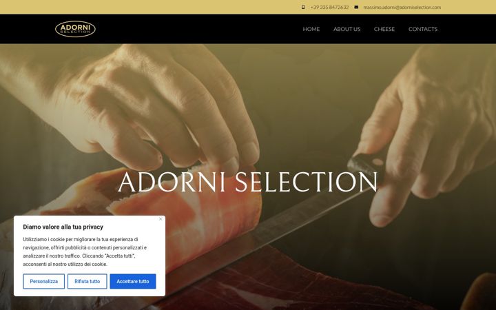 Screenshot of adorniselection.com