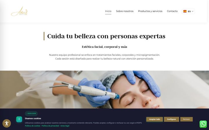 Screenshot of adorobella.es