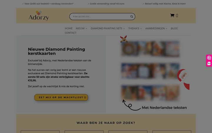 Skærmbillede af adorzy.nl