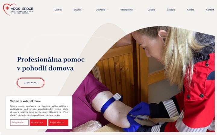 Screenshot of ados-srdce.eu