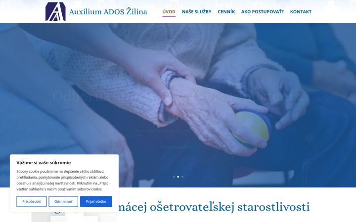 Screenshot of ados-zilina.sk