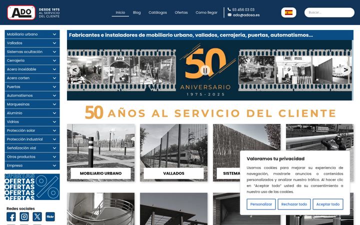 Screenshot of adosa.es