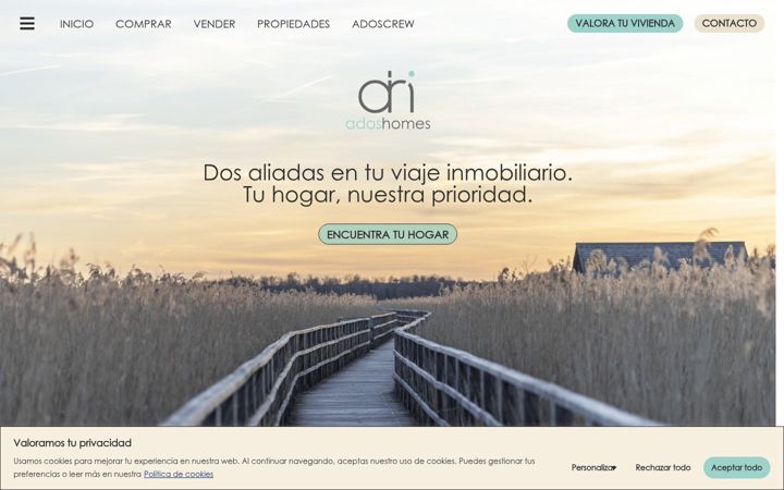 Screenshot of adoshomes.com