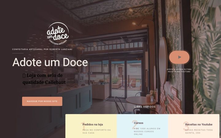 Screenshot ta' adoteumdoce.com.br