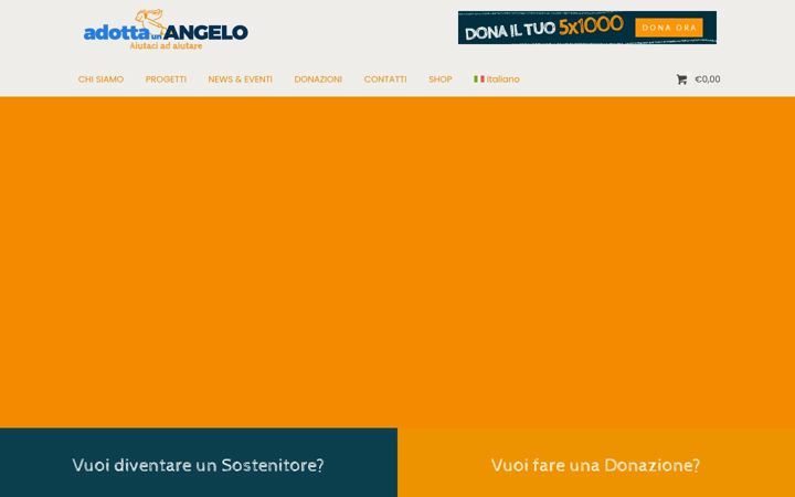 Screenshot ta' adottaunangelo.it