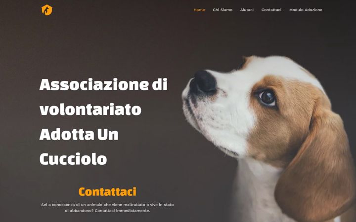 Screenshot of adottauncucciolo.it