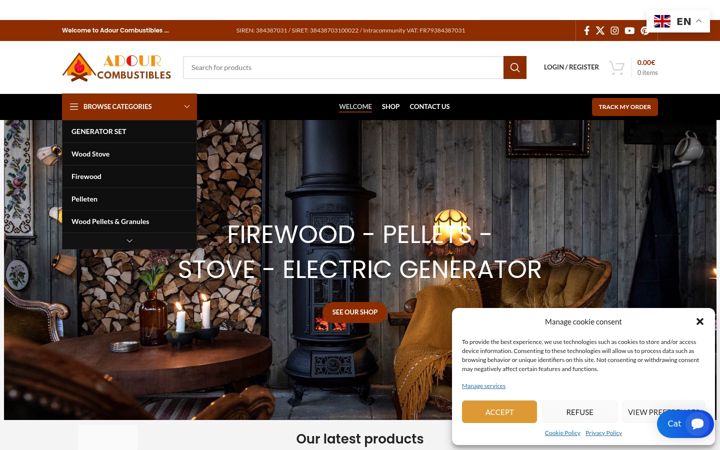 Screenshot of adour-combustibles.com