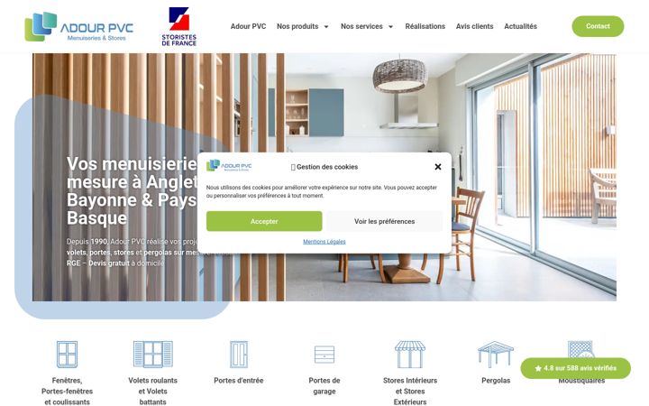 Screenshot of adour-pvc.fr