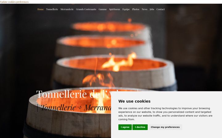 Screenshot of adour.fr