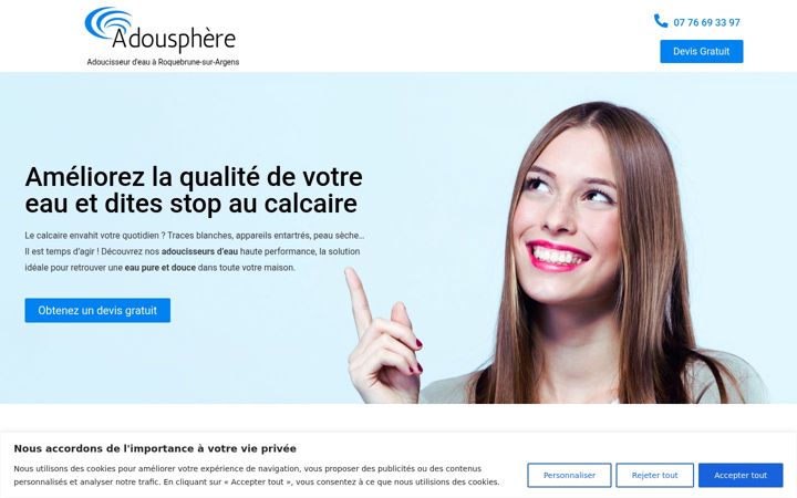Екранна снимка на adousphere.fr