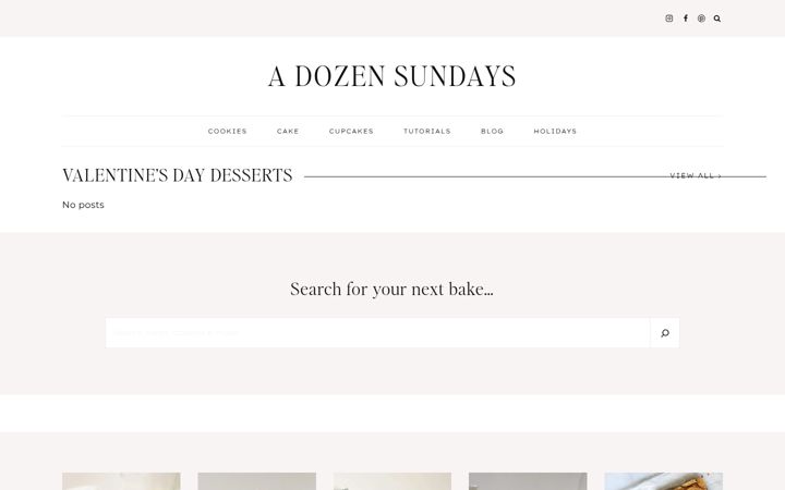 Screenshot of adozensundays.com