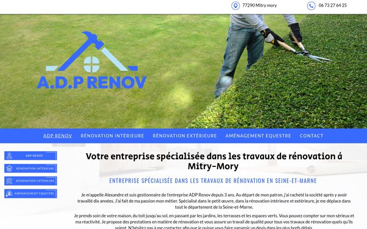Ekrano kopija adp-renov.fr