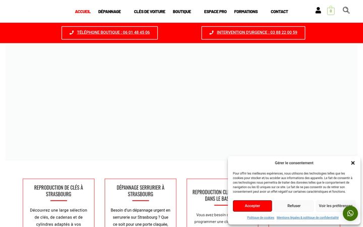 Screenshot του adp-serrurerie.com