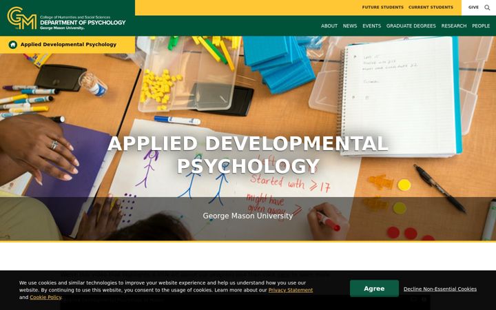 Screenshot of adp.gmu.edu