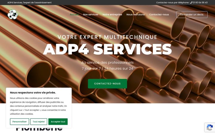 Screenshot of adp4-services.fr