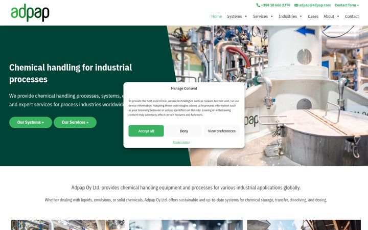 Screenshot of adpap.com