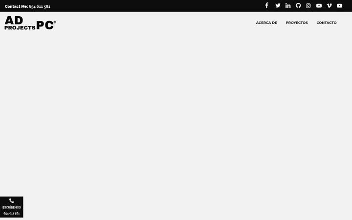 Screenshot of adpcprojects.com