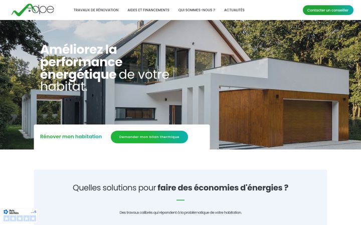 Screenshot von adpe.fr
