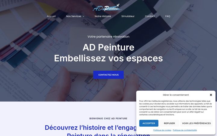 Screenshot του adpeinture-avesnois.com