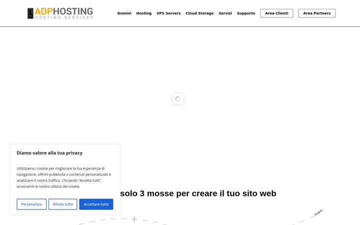 Screenshot von adphosting.it