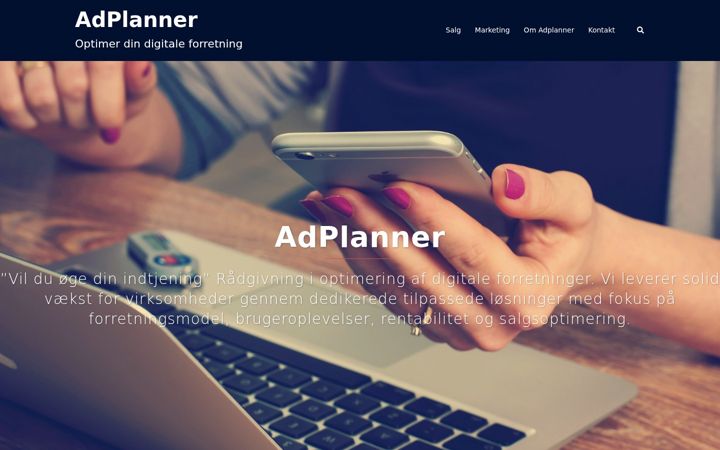 Screenshot του adplanner.dk