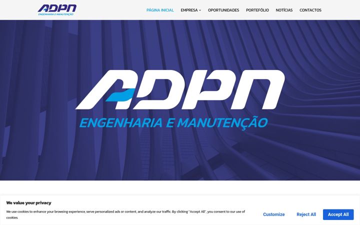 Captură de ecran a adpn.pt