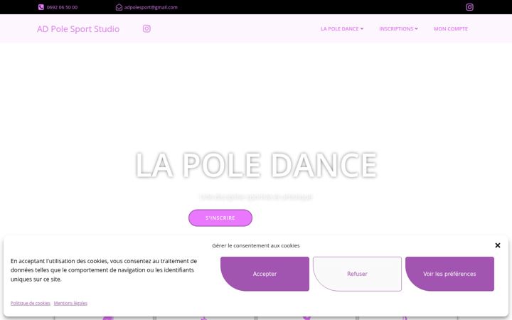 Screenshot of adpolesportstudio.fr