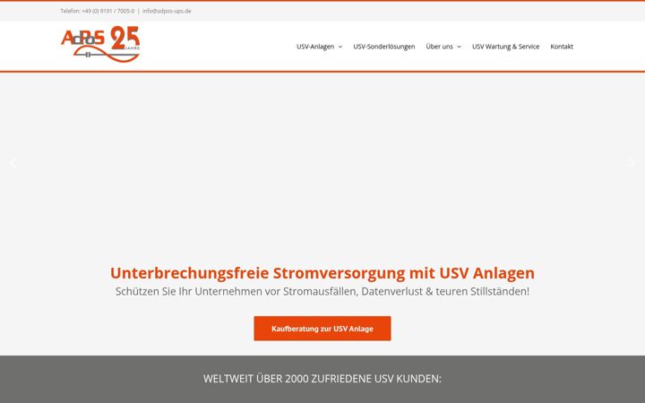 Screenshot of adpos-ups.de