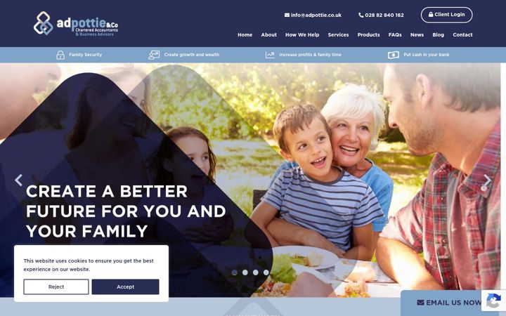Screenshot of adpottie.co.uk