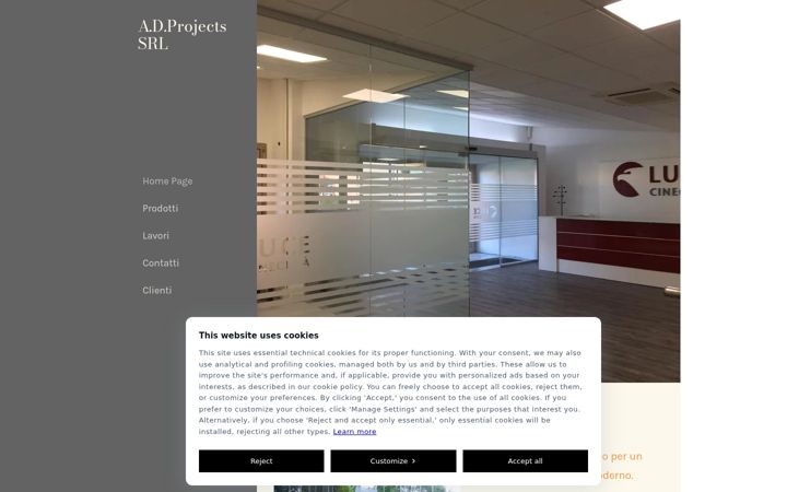 Screenshot of adprojects.eu