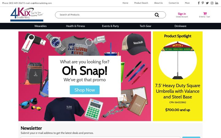 Snimka zaslona za adpromos4u.com